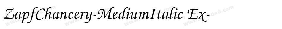 ZapfChancery-MediumItalic Ex字体转换